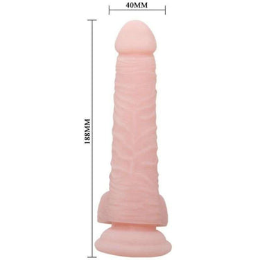 Dildo Realistico in TPR Morbido con Ventosa e Venature Dettagliate